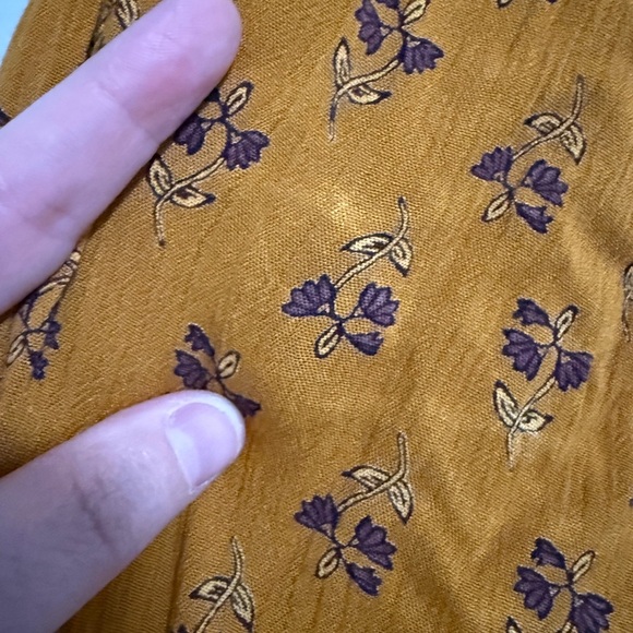 Garnet Hill Shiloh Crepe Floral Long Sleeve Dress Size Medium Boho Peasant - Picture 4 of 11